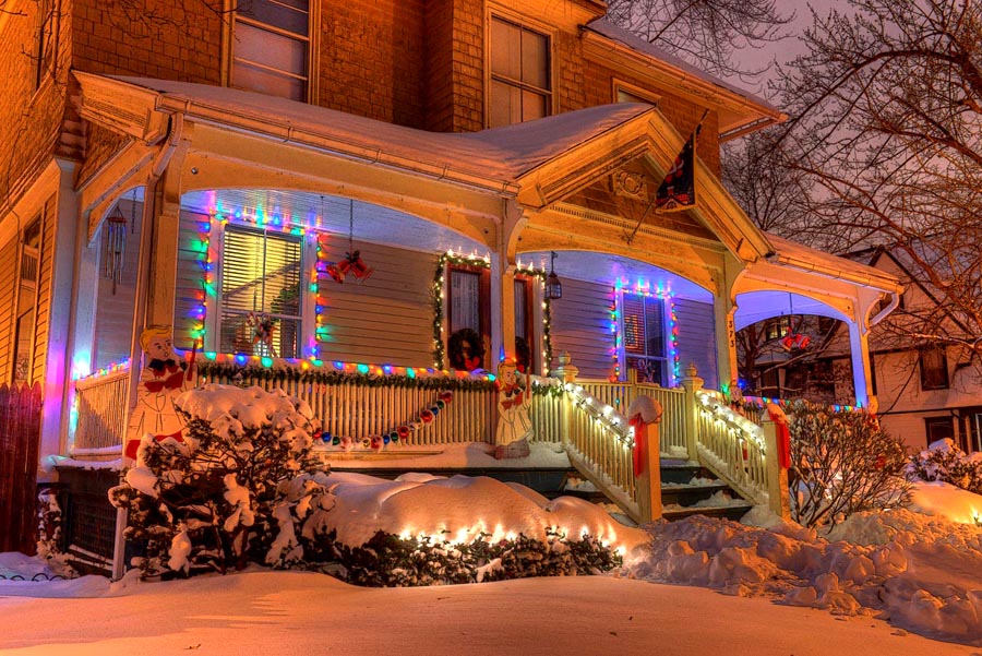 Christmas Lights in Rochester, New York by James Montanus